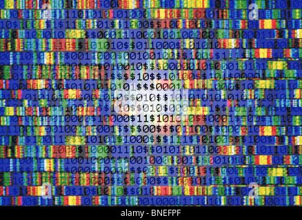 Genotyp, gen, Gentechnik, DNA-Sequenz Stockfoto