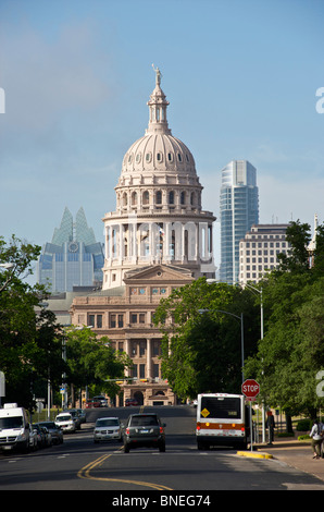 Blick auf Stadtbild Capitol Building in Austin, Texas, USA Stockfoto