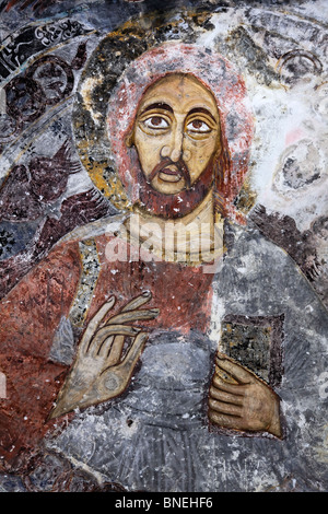 Deckengemälde im Inneren das Sumela-Kloster, Provinz Trabzon, Türkei Stockfoto