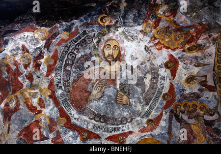 Deckengemälde im Inneren das Sumela-Kloster, Provinz Trabzon, Türkei Stockfoto