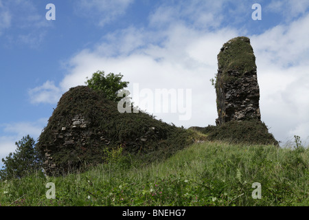 Eine verfallene Burg auf Mull. Stockfoto