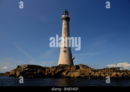 Skerryvore Leuchtturm (befindet sich im Atlantischen Ozean, 11 Meilen SW Tiree), Schottland Stockfoto