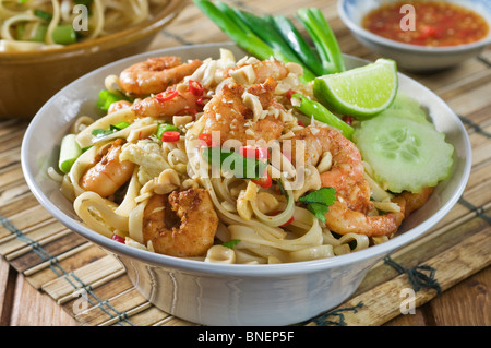 Pad thai Nudeln Essen Thailand Stockfoto