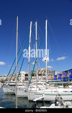 Sitges Marina, Port d'Aiguadolç. Sitges, Katalonien, Spanien. Stockfoto