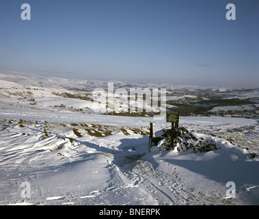 Winter-Szene Handley Lyme in der Nähe von Lyme Park Cheshire England Stockfoto