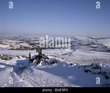 Winter-Szene Handley Lyme in der Nähe von Lyme Park Cheshire England Stockfoto