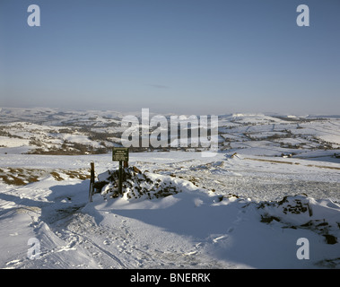 Winter-Szene Handley Lyme in der Nähe von Lyme Park Cheshire England Stockfoto