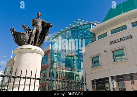 Lord Nelson-Statue in der Birmingham Bullring Shopping Centre Stockfoto