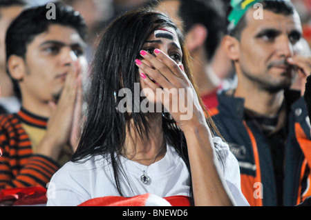 Die berühmt-berüchtigten Ägypten Vs Algerien WM Qualifikation entsprechen in Kairos-international-Stadion, das 2:0 endete Stockfoto