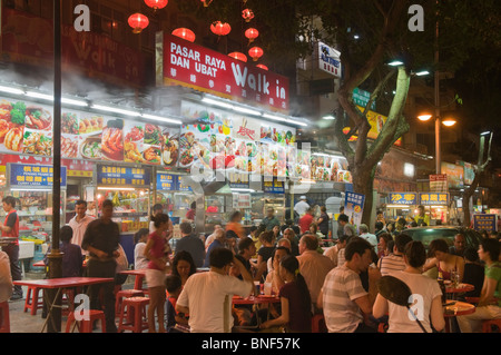 Jalan Alor Nacht Markt Bukit Bintang Kuala Lumpur Malaysia Stockfoto