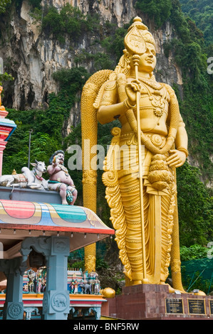 Batu-Höhlen Murugan Statue Kuala Lumpur Selangor Malaysia Stockfoto