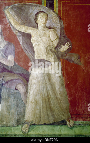 Pompeji, Italien, Villa der Mysterien #11, fresco, ca. 60-50 v. Chr., Roman Art Stockfoto