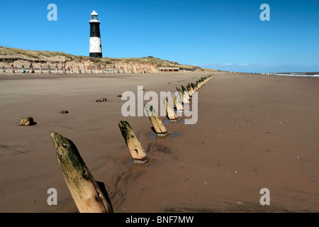 Spurn Point Küstenschutzes Stockfoto