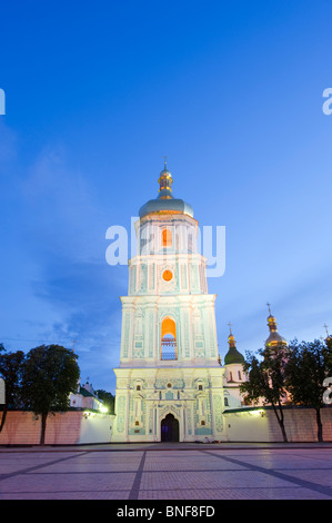 St Sophias Cathedral, mit barocken Kuppeln und Glockenturm, Unesco World Heritage Site 1990 Kiew, Ukraine, Osteuropa Stockfoto