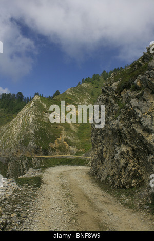 Landschaft des westlichen Himalaya. Kharamba Gipfel. Höhe ca. 8000ft. Ort-Chakraata (Uttaranchal) Stockfoto