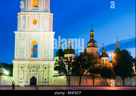 St Sophias Cathedral, mit barocken Kuppeln und Glockenturm, Unesco World Heritage Site 1990 Kiew, Ukraine, Osteuropa Stockfoto