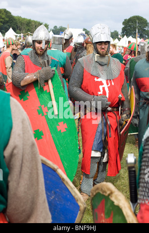 Schlacht von Tewksbury Reenactment Stockfoto