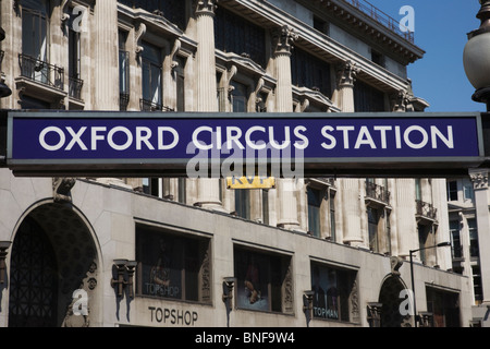 Oxford Circus Station, London, UK Stockfoto