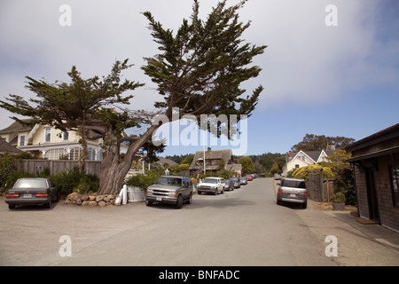 Viktorianische Architektur in Mendocino, Kalifornien Stockfoto