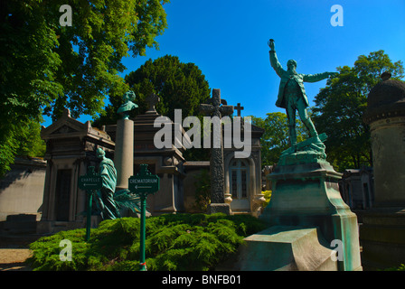 Cimetière du Pere-Lachais 20. Arrondissement Paris Frankreich Europa Stockfoto