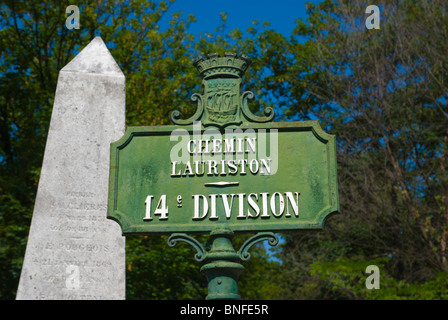 Cimetière du Pere-Lachais 20. Arrondissement Paris Frankreich Europa Stockfoto