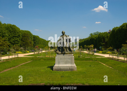 Buffon (einem französischen Naturforscher 1707-1778) Statue Garten Quartier Latin Jardin des Plantes Paris Frankreich Europa Stockfoto