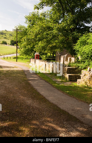 Bucht Dorf Telefonzelle (erbaut 1929), Isle of Purbeck, Dorset Stockfoto