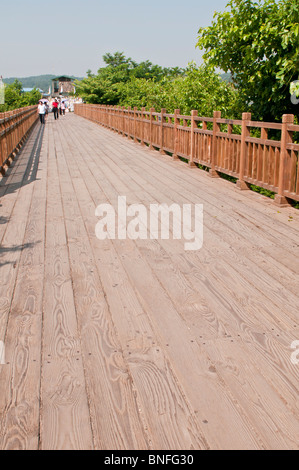 Freiheitsbrücke, demilitarisierte Zone (DMZ) zwischen Nord- und Südkorea, Imjingak, Südkorea Stockfoto