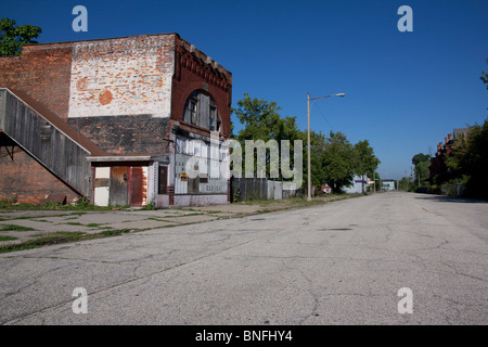 Verlassene Gebäude Saginaw, Michigan USA Stockfoto