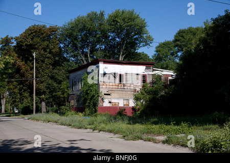 Verlassene Gebäude Saginaw, Michigan USA Stockfoto