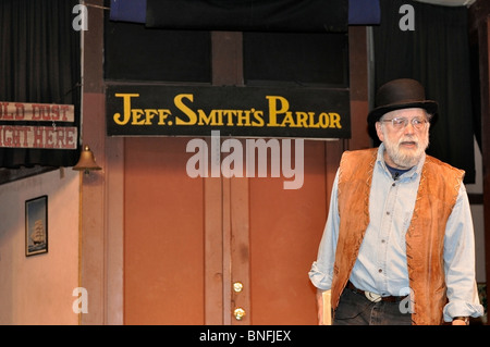 Schauspieler in "Die Tage der 98-Show mit Soapy Smith", Skagway, Alaska Stockfoto