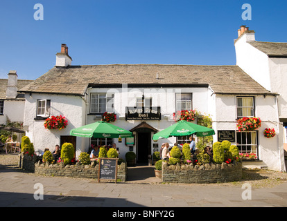 Kings Arms Pub, Hawkshead Stockfoto