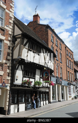 Das Kings Head Pub in Mardol Shrewsbury England Uk Stockfoto