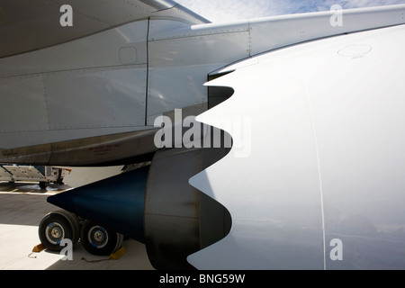 Hergestellt von Boeing 787 Dreamliner (N787BX) auf der Farnborough Airshow. Stockfoto