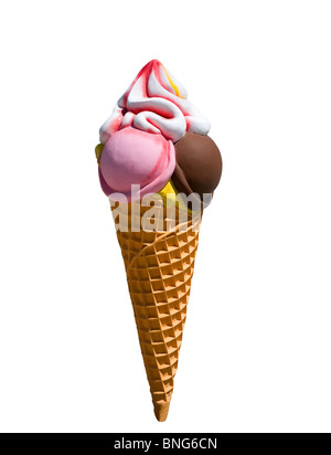 Fiberglas-Eiscreme-Kegel Stockfoto