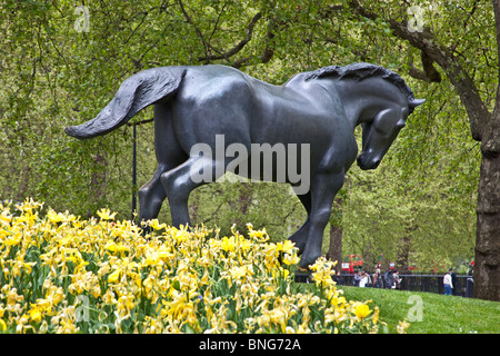 London Park Lane The Animals in Kriegerdenkmal Mai 2010 Stockfoto