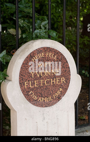 Yvonne Fletcher Denkmal am St James Square, London, UK Stockfoto