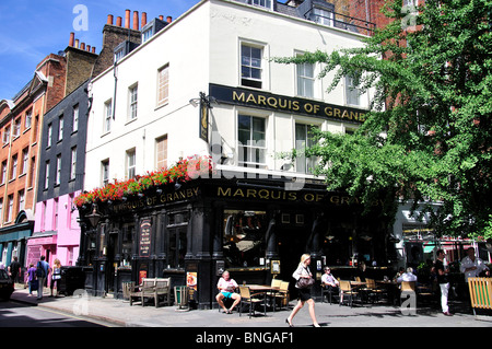Marquis von Granby Pub, Rathbone Place, Fitzrovia, City of Westminster, Greater London, England, Vereinigtes Königreich Stockfoto