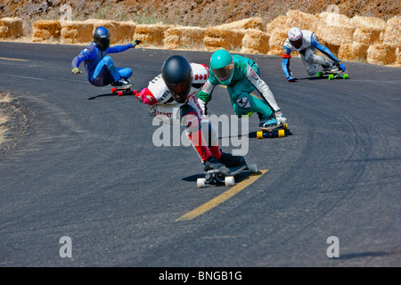Skateboarder im Wettbewerb, IGSA, World Cup Series, Stockfoto