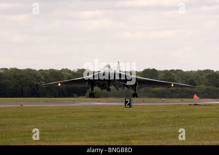 Restaurierten AVRO Vulcan nuclear Bomber am Royal International Air Tattoo RIAT 2010 Air Show Fairford Stockfoto