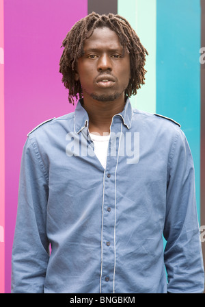 Emmanuel Jal sudanesischer Musiker und ehemaliger Kindersoldat Stockfoto