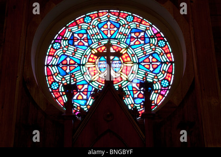 Kirche-Artefakt gefunden im historischen White Pine Village in Ludington, Michigan Stockfoto