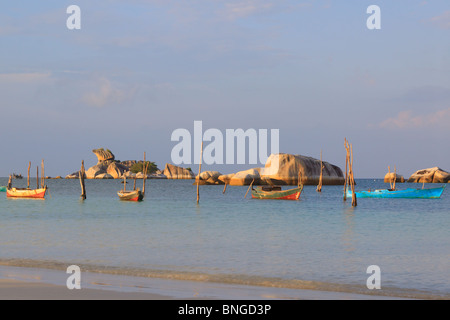 Angelboot/Fischerboot, Belitung Island, Indonesien Stockfoto