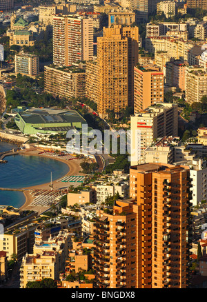 Larvotto Beach in Monte Carlo an der Cote d ' Azur, Fürstentum Monaco Stockfoto