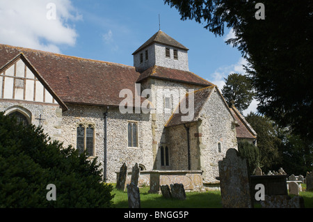 Str. Marys Kirche, Breamore in Hampshire, Dativ Form Anglo-Saxon Zeiten Stockfoto