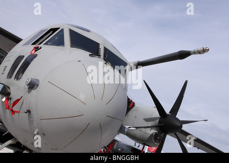Alenia C-27J Spartan Transportflugzeuge mit Luft-Betankung Sonde über das Cockpit Alenia sind Teil der Finmeccanica-Gruppe Stockfoto