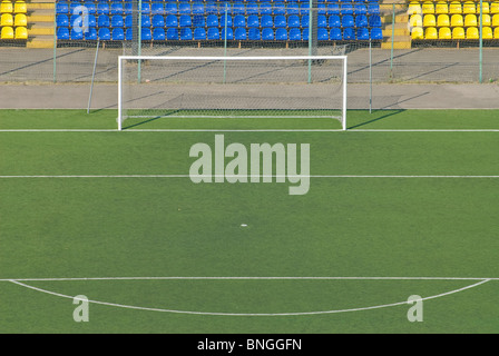 Empty football field Stockfoto