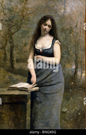 Velleda durch Jean-Baptiste Camille Corot, (1796-1875), Frankreich, Paris, Musée du Louvre Stockfoto