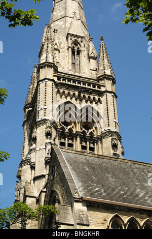 Alle Seelen Kirche Haley Hill Boothtown Aykroyd Park Halifax Calderdale Yorkshire Grade 1 aufgeführten gotischen Stil George Gilbert Scott Stockfoto