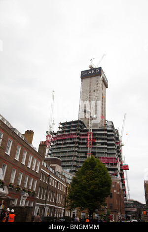 Der Shard, 32 London Bridge Street, Southwark, London, UK. Im Juli 2010 Bau. Stockfoto